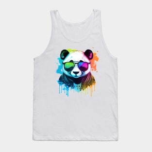 Cute Panda Wearing Sunglasses - Funny Panda Bear Gift Tank Top